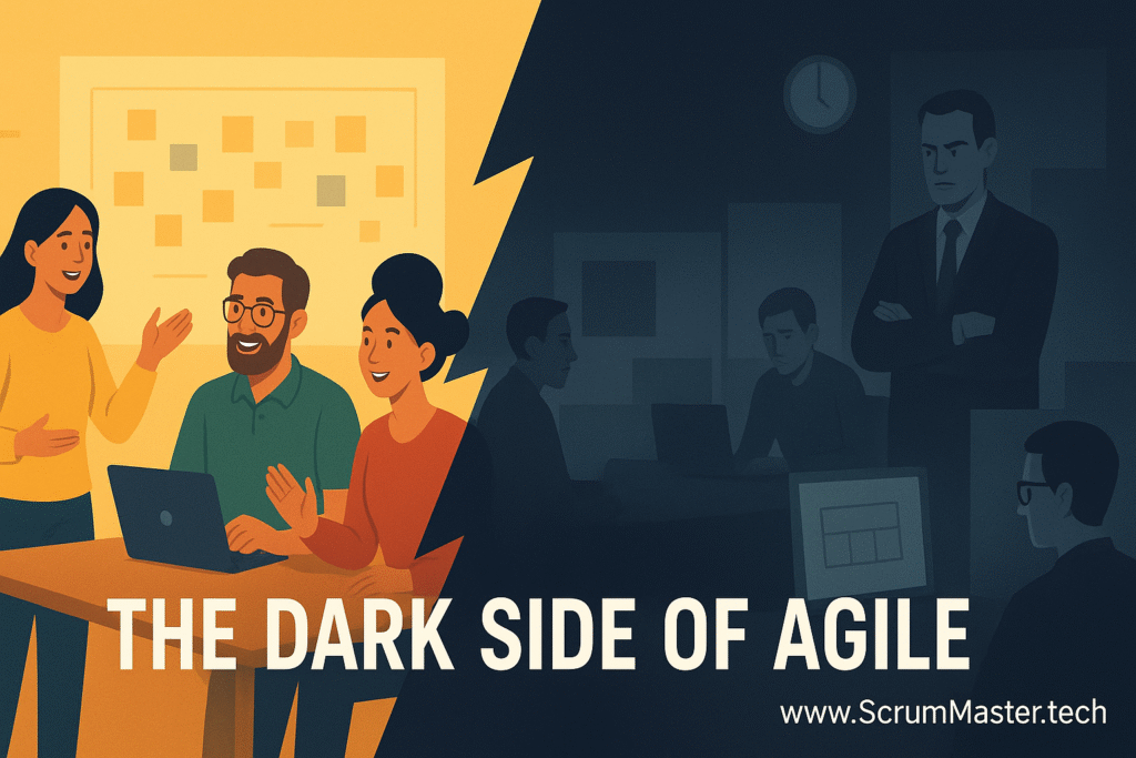 The Dark Side of Agile. Agile and Scrum Master Training online by ScrumMaster.Tech